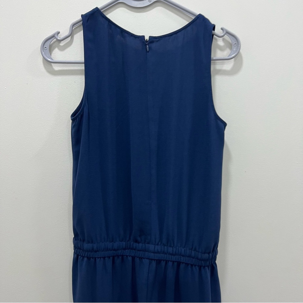 CAbi Navy Blue Sleeveless Drawstring Jumpsuit - Picture 5 of 12